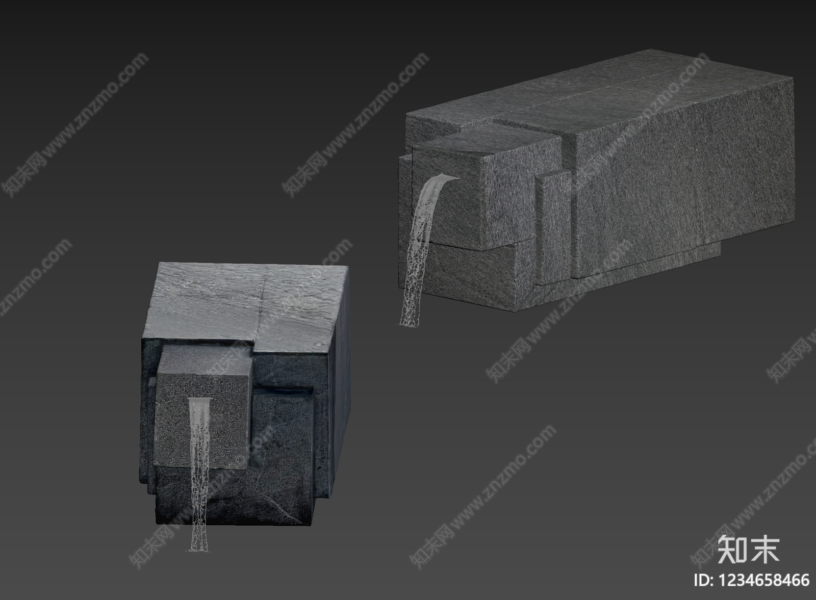 极简石头3D模型下载【ID:1234658466】