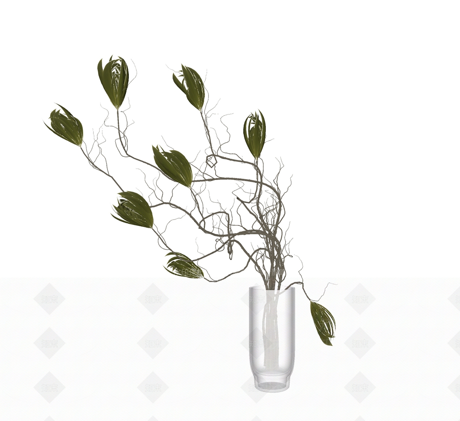 现代简约花瓶SU模型下载【ID:1234658773】