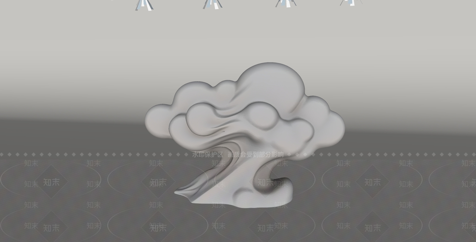 新中式雕塑摆件SU模型下载【ID:1234658894】