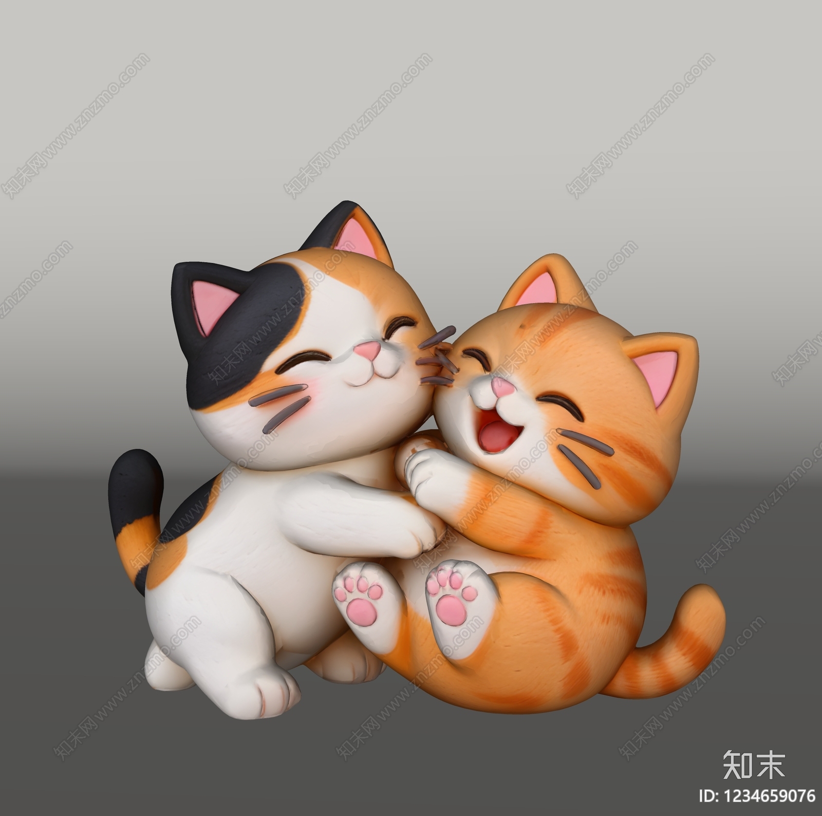 雕塑摆件SU模型下载【ID:1234659076】