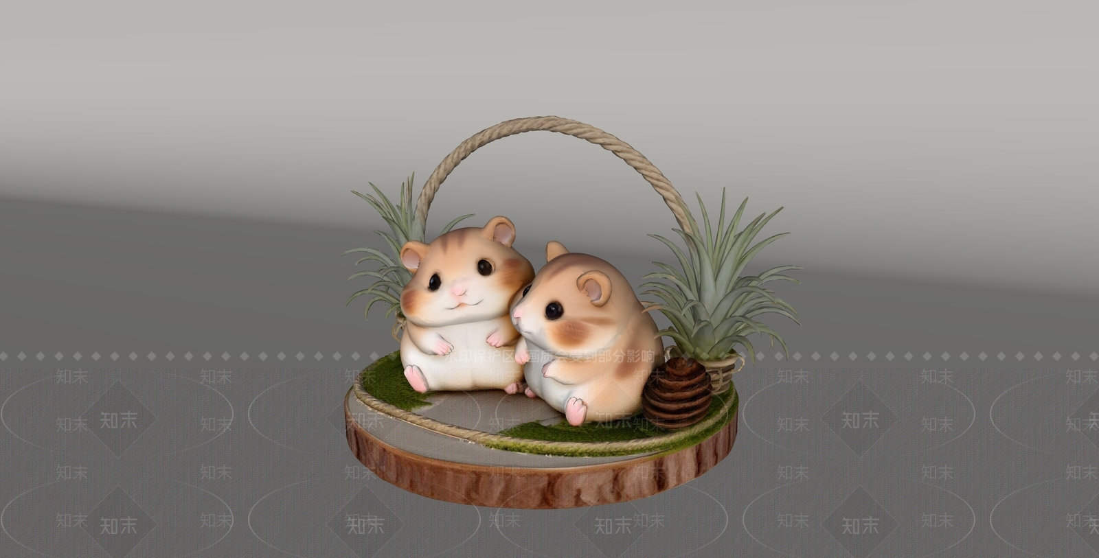 雕塑摆件SU模型下载【ID:1234661627】