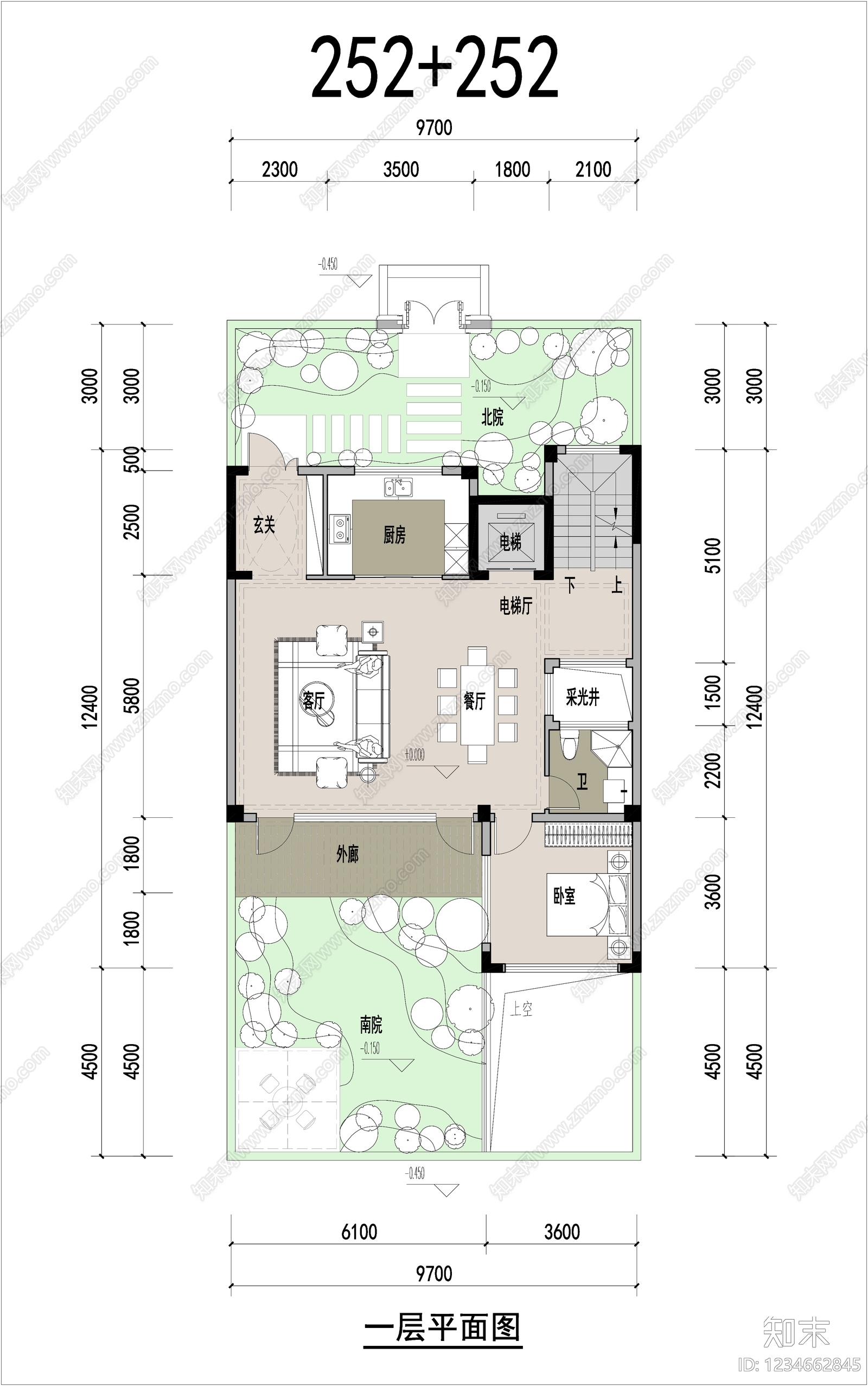 别墅建筑CAD图纸