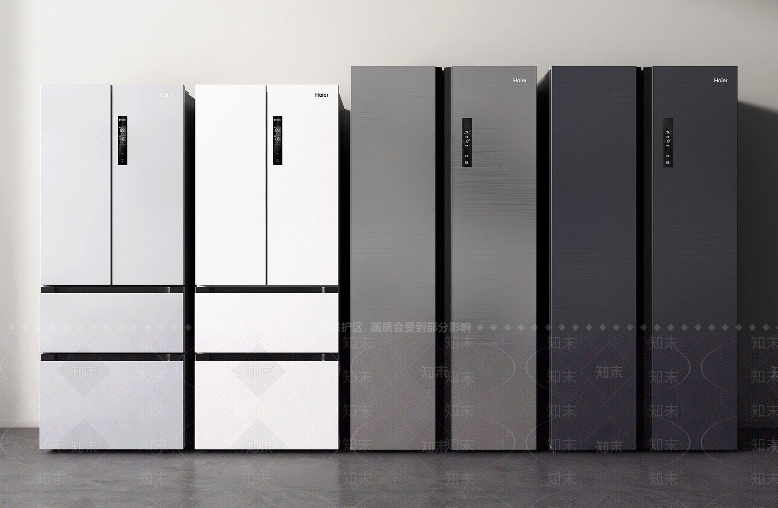 现代简约冰箱SU模型草图
