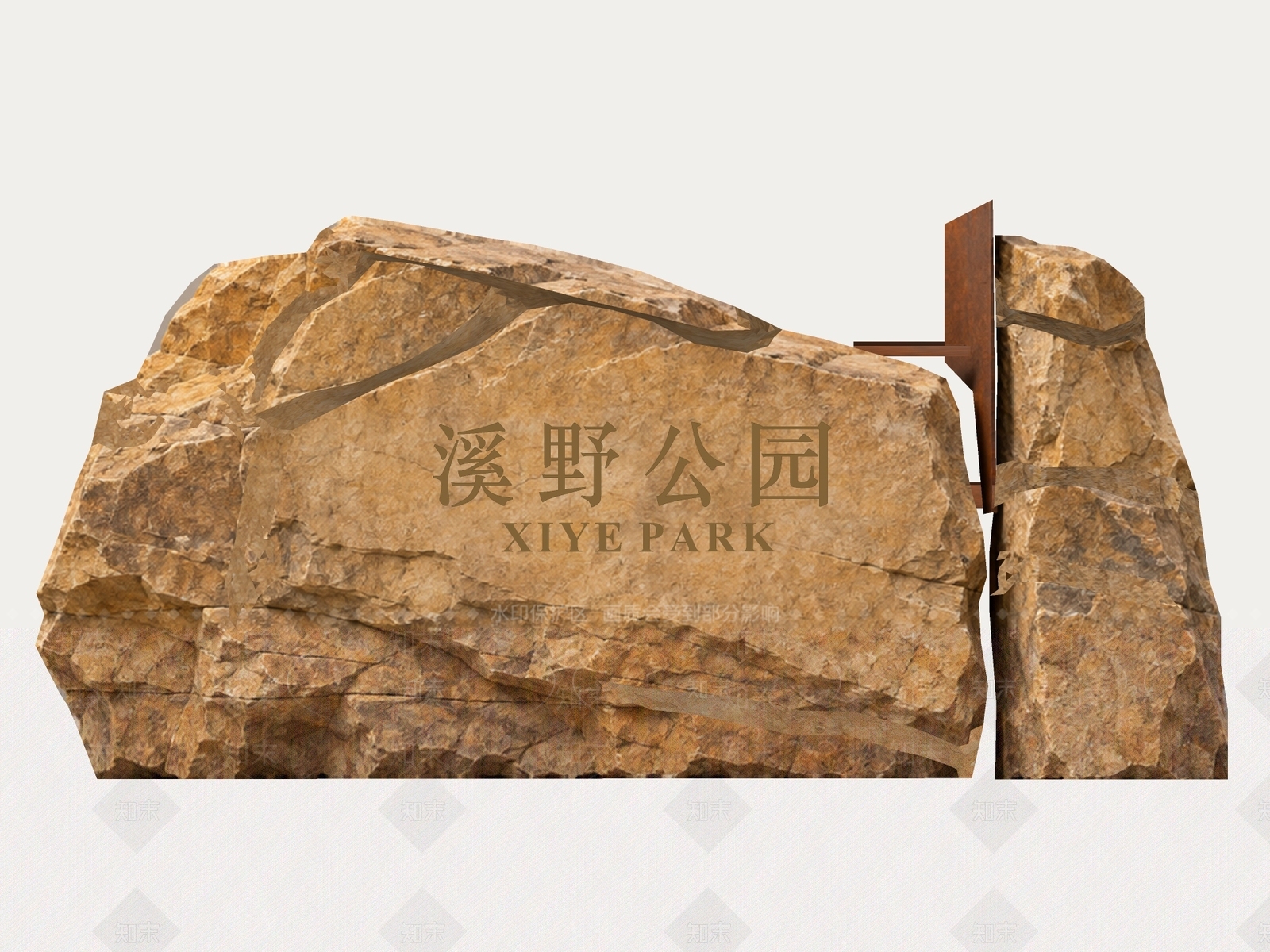 新中式景观景观导视3D模型下载【ID:1234667934】