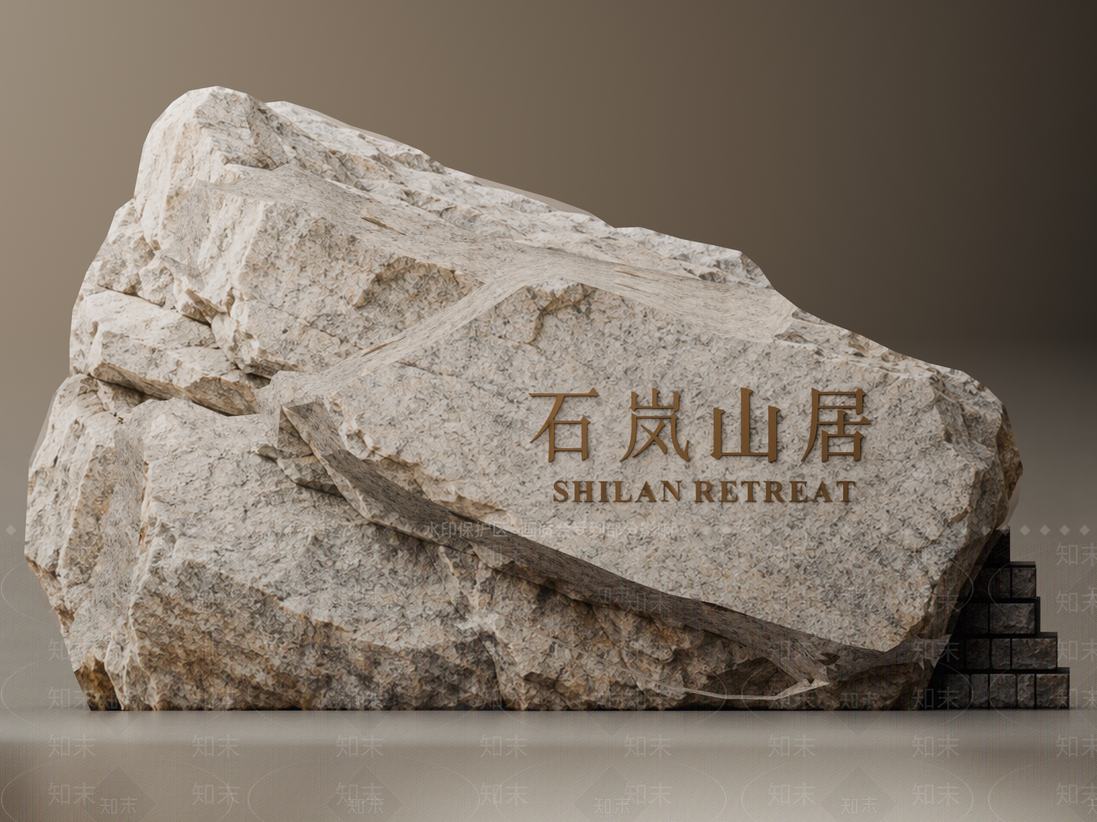 新中式景观导视3D模型下载【ID:1234668195】