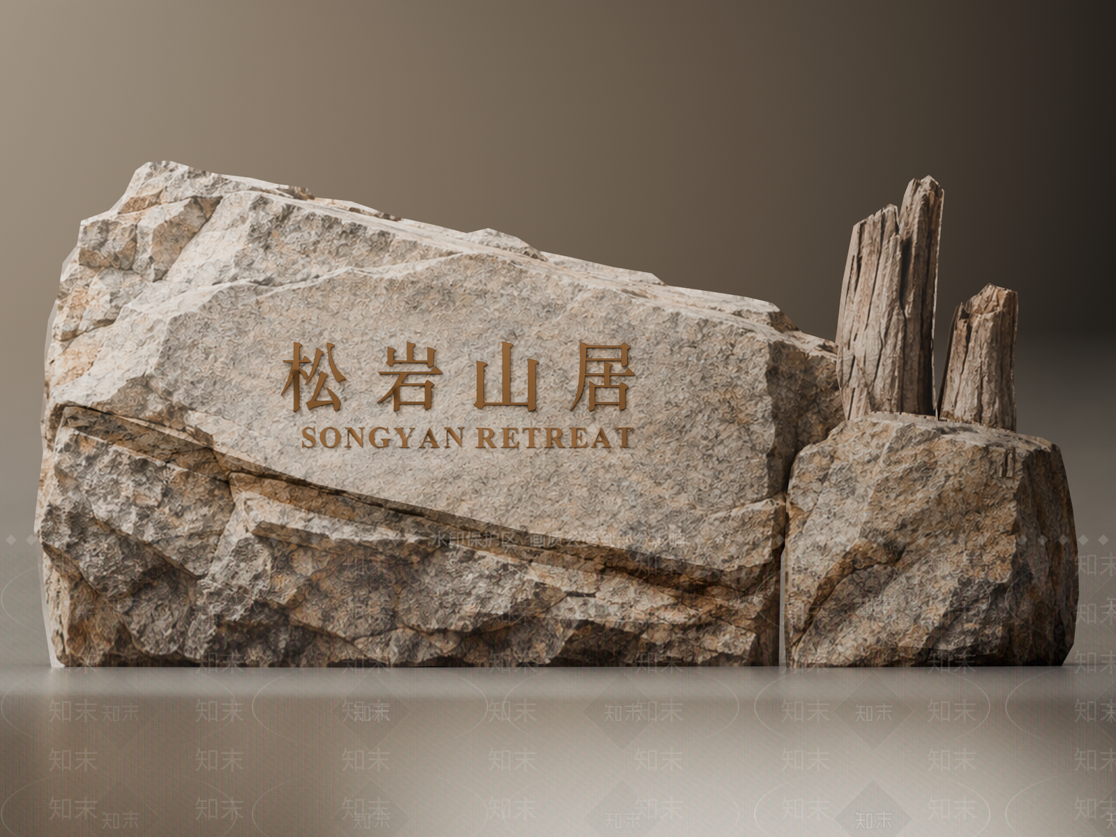 新中式景观景观导视3D模型下载【ID:1234668596】