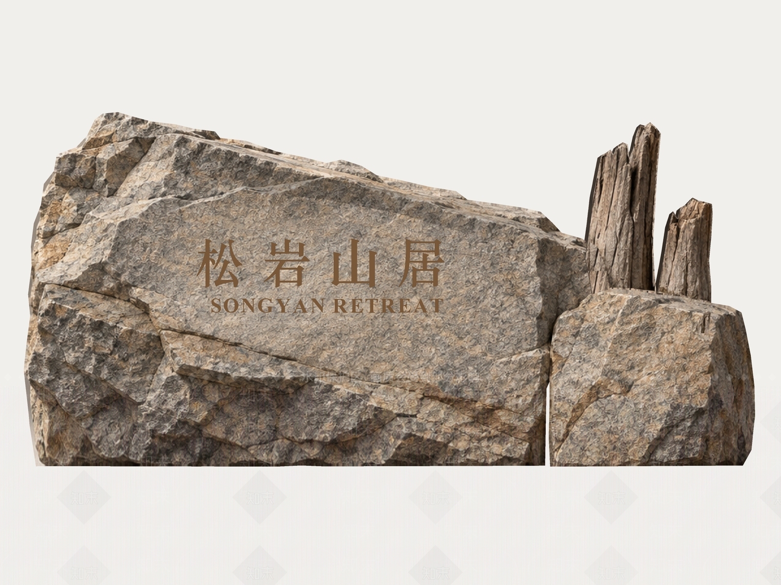 新中式景观景观导视3D模型下载【ID:1234668596】