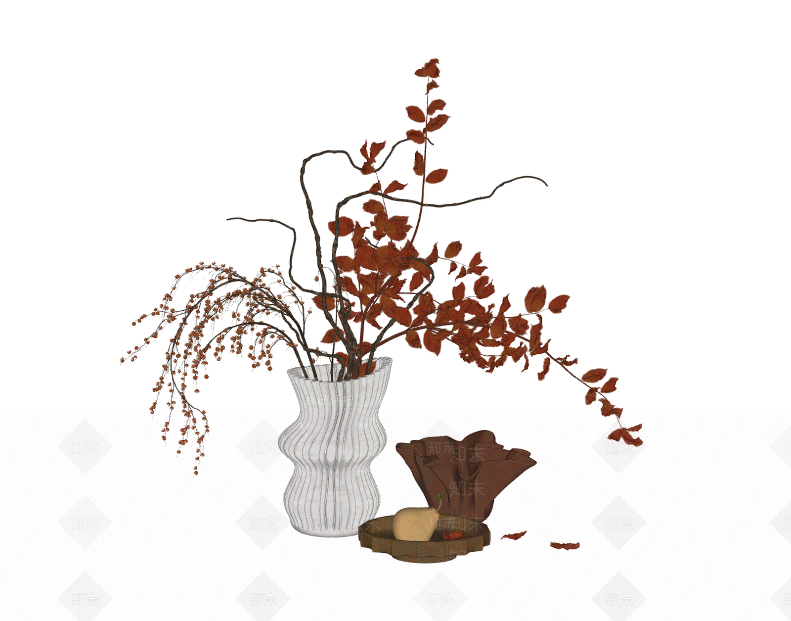 现代花艺SU模型下载【ID:1234671022】