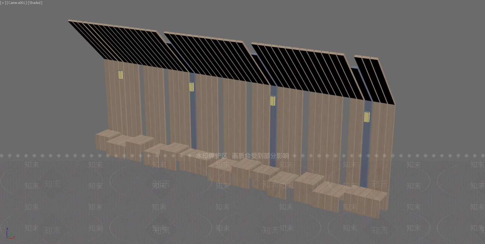 原木风景观座椅3D模型下载【ID:1234672096】