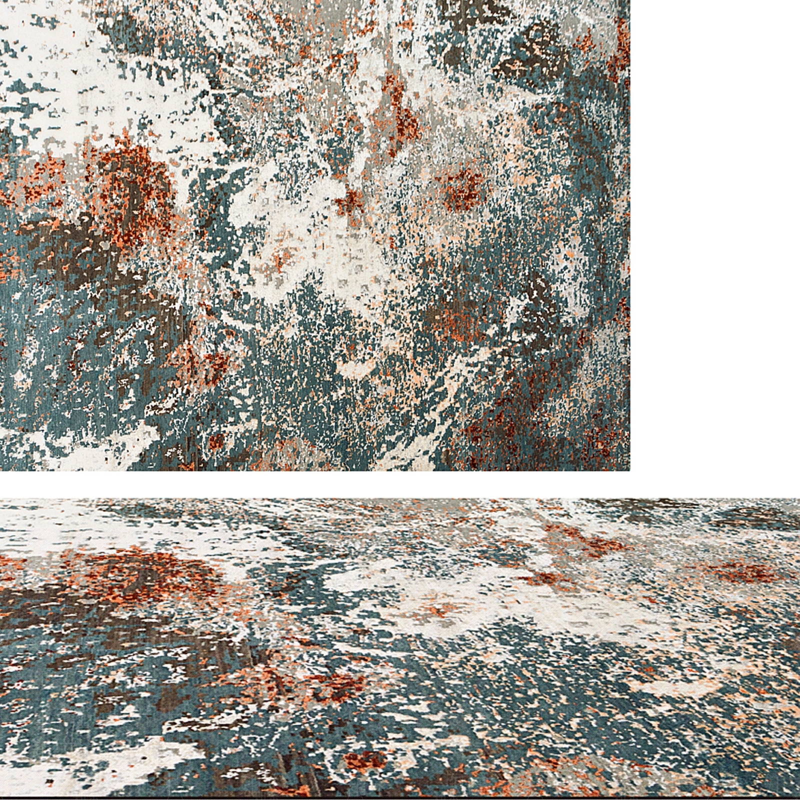 现代毛绒地毯3D模型渲染效果图
