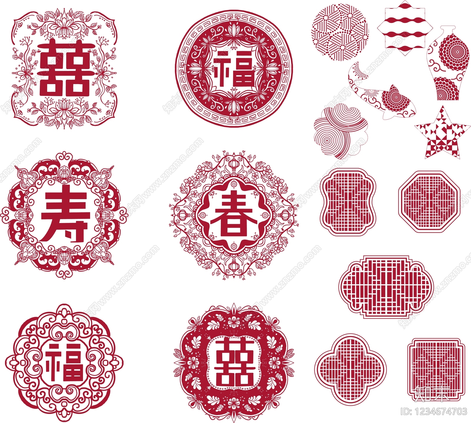 中式图库CAD图纸