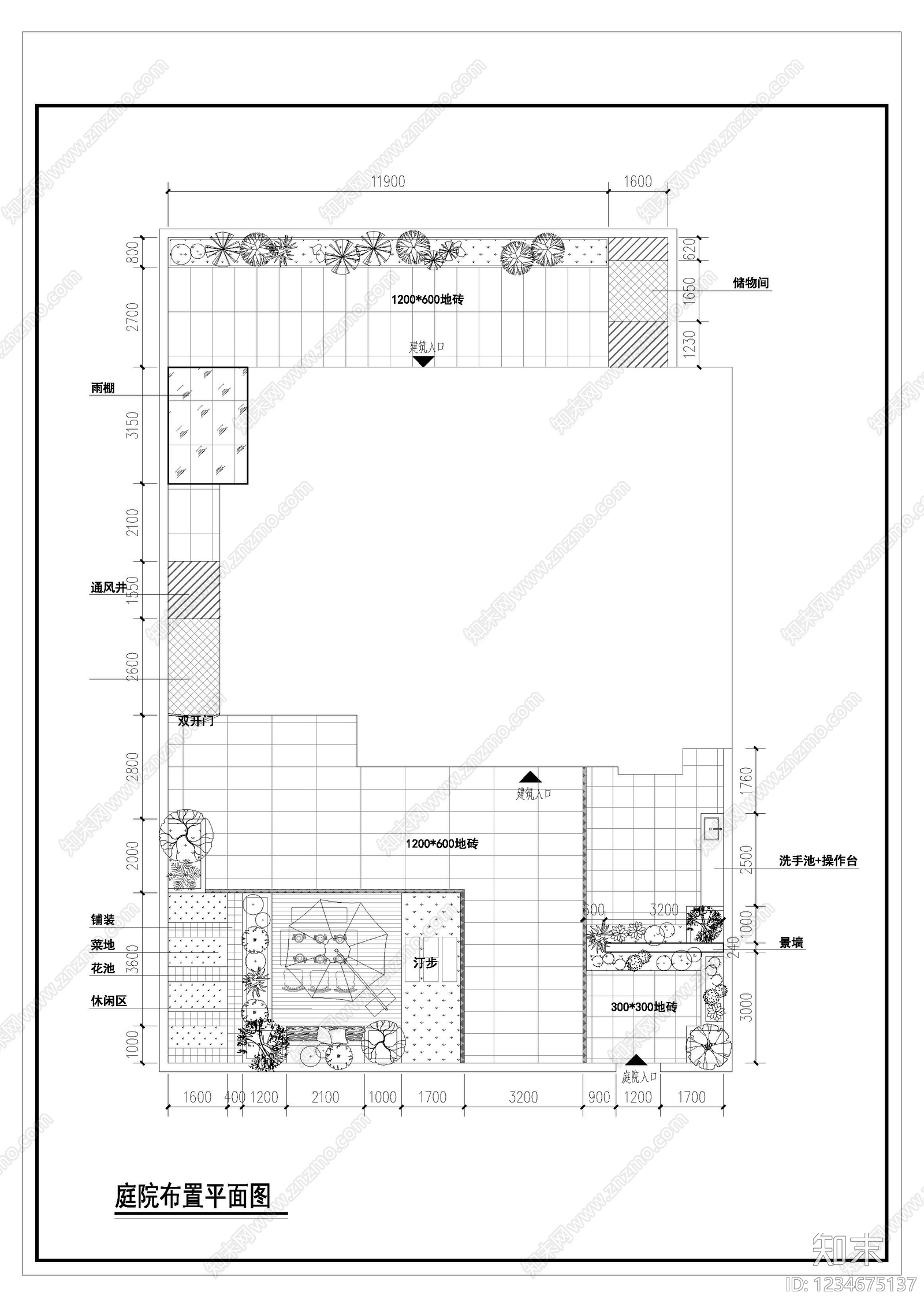 庭院cad施工图下载【ID:1234675137】