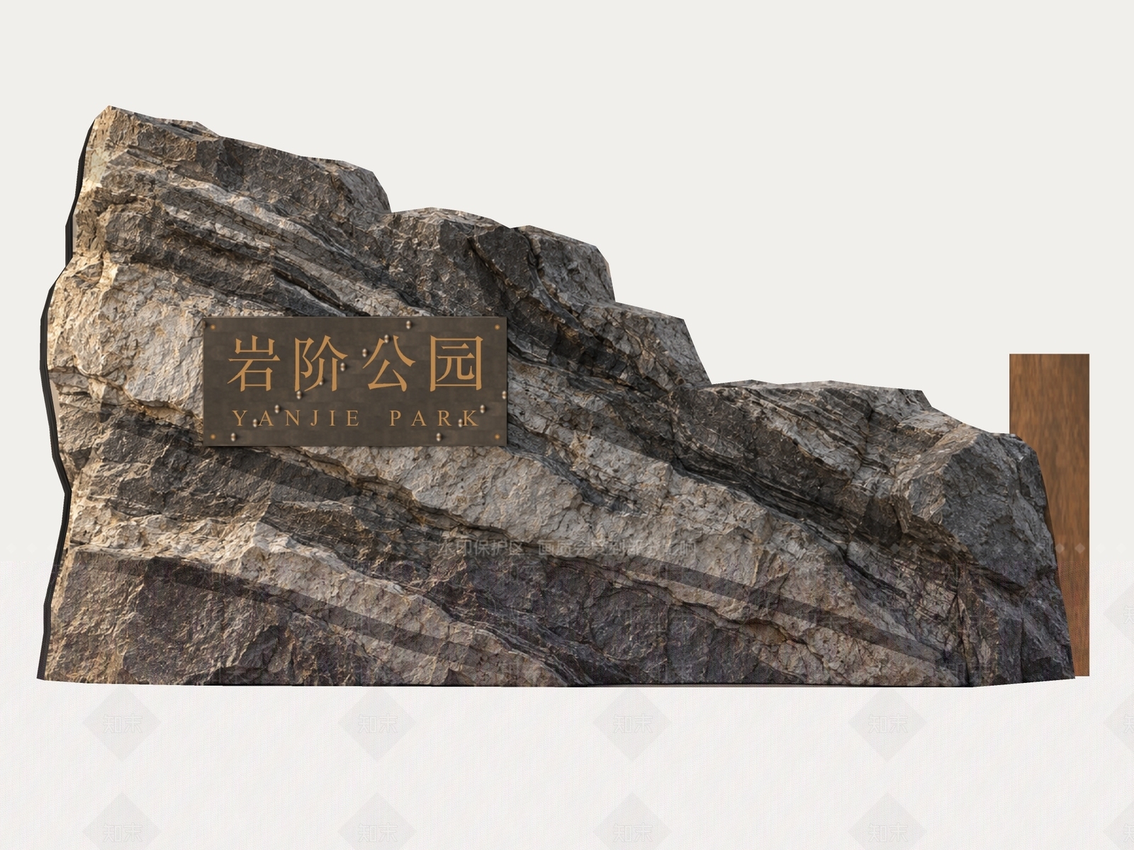 新中式景观景观导视3D模型下载【ID:1234675824】