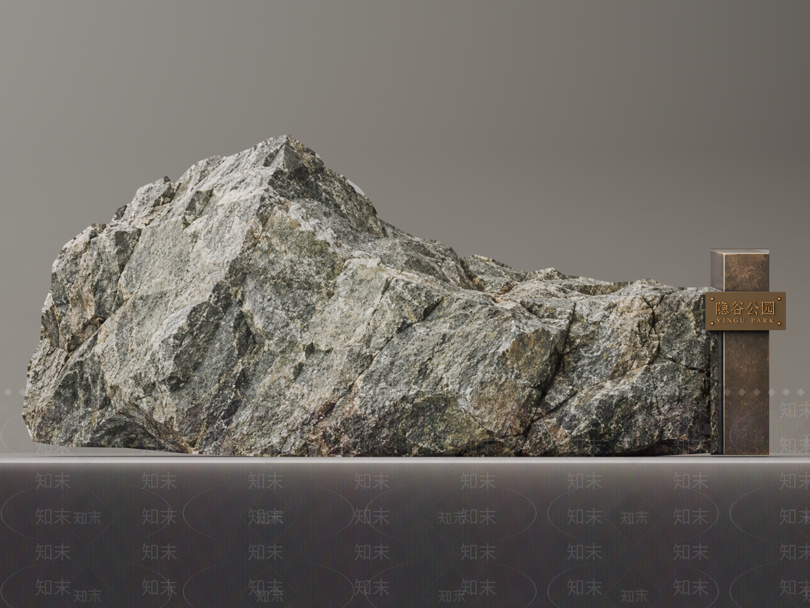 新中式景观景观导视3D模型下载【ID:1234676575】