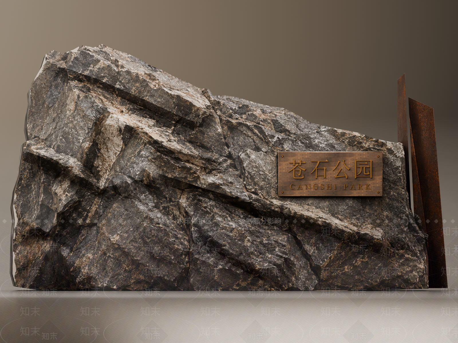 新中式景观景观导视3D模型下载【ID:1234680464】