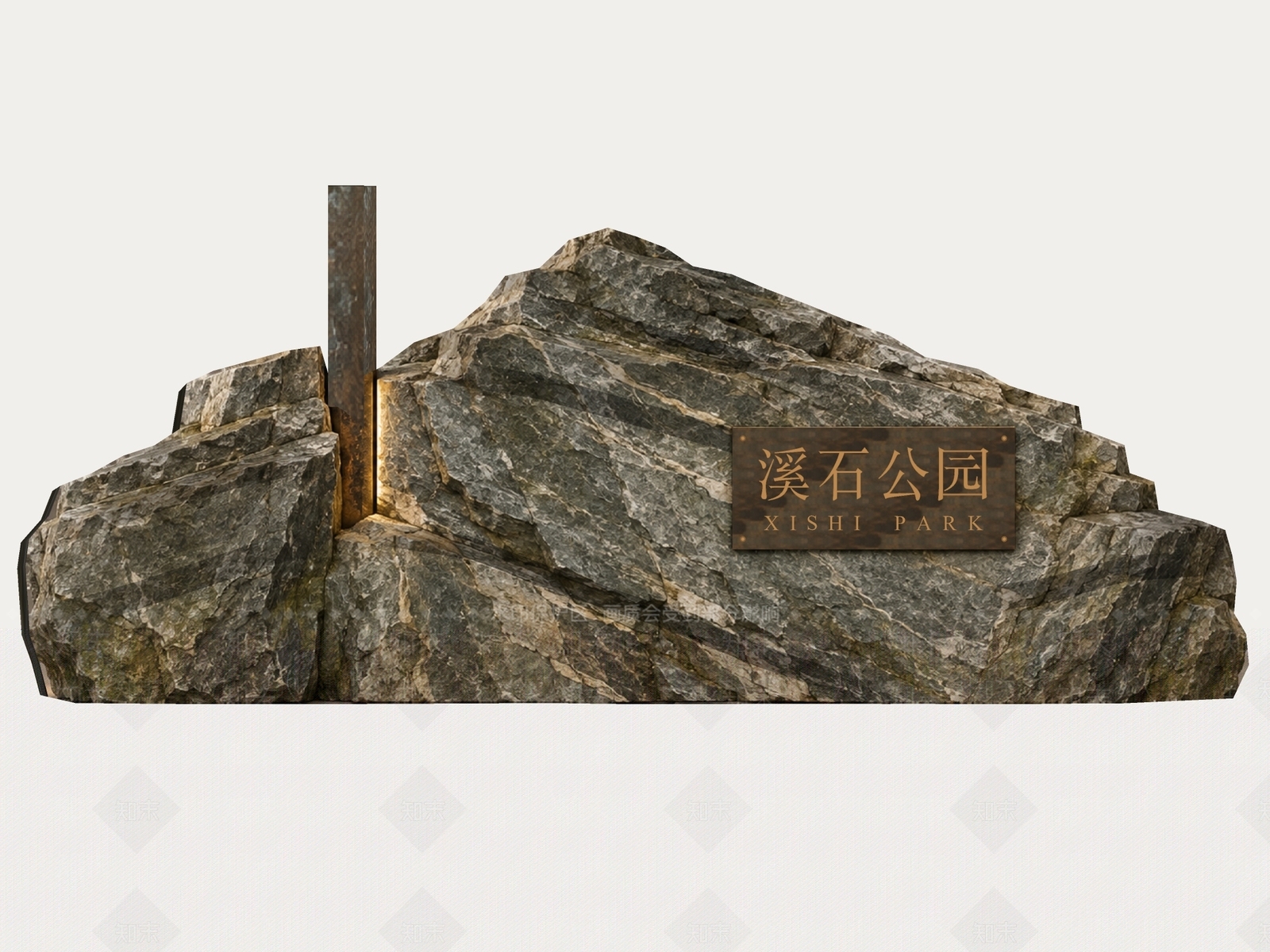 新中式景观景观导视3D模型下载【ID:1234682867】
