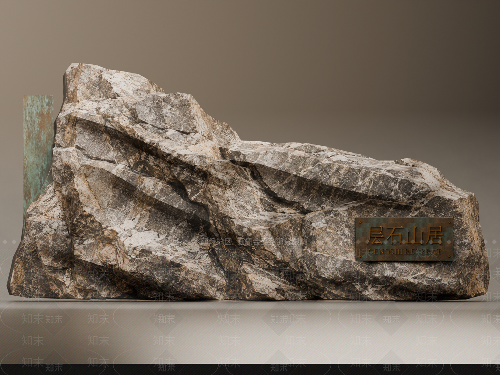 新中式景观景观导视3D模型下载【ID:1234686394】