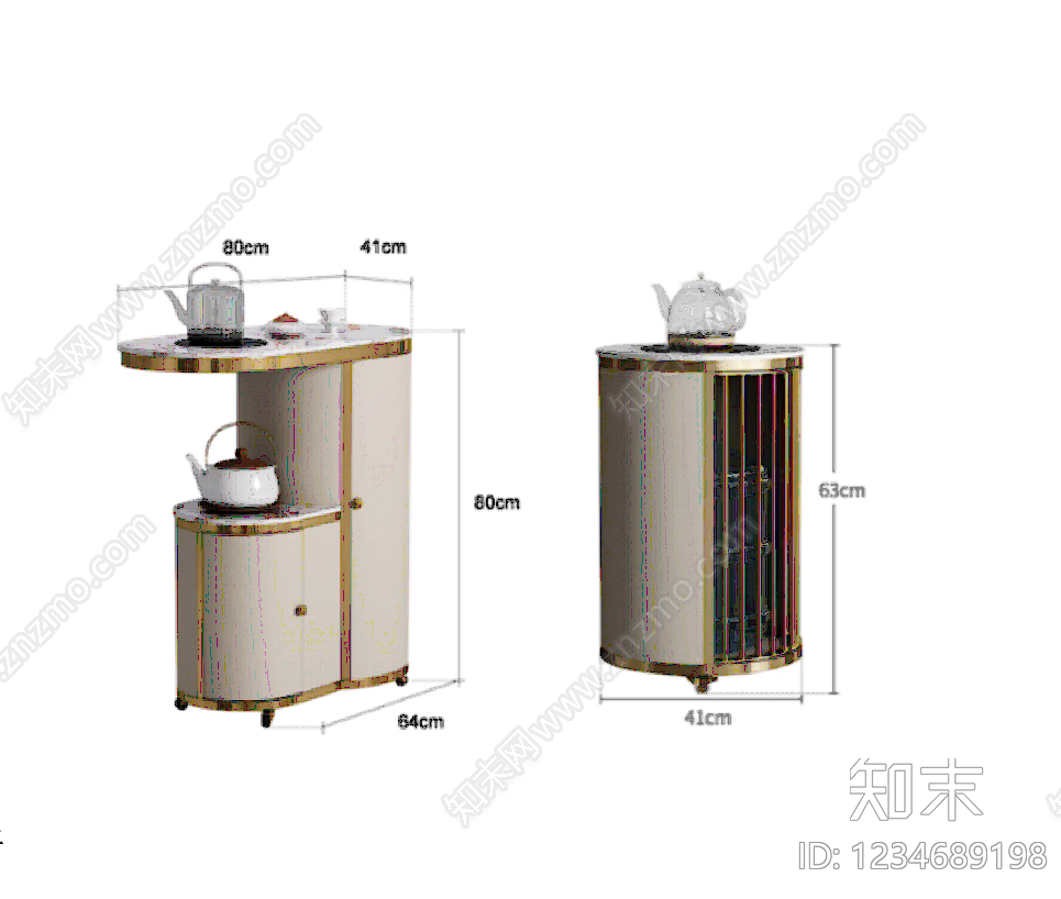 柜子cad施工图下载【ID:1234689198】
