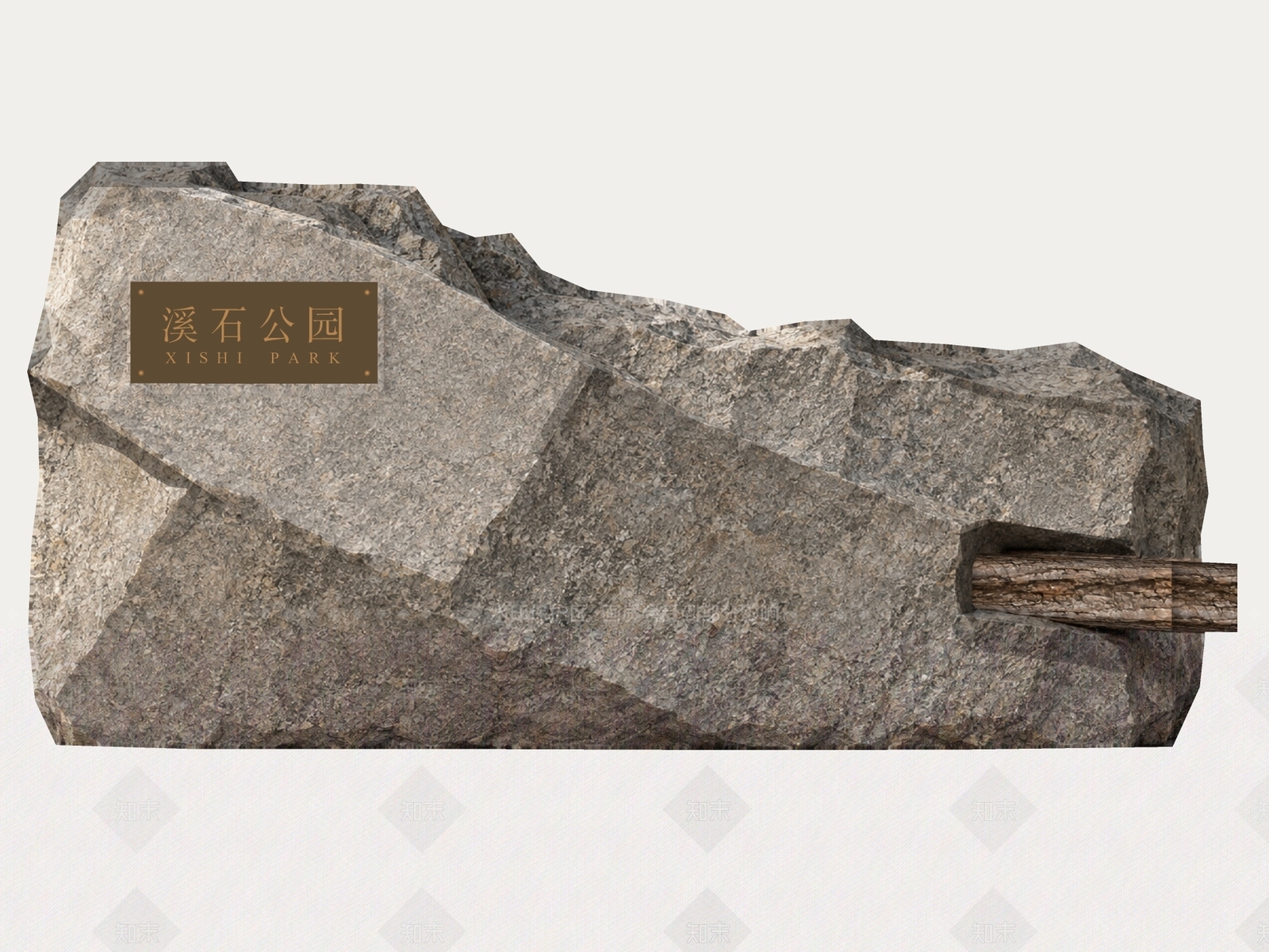 新中式景观景观导视3D模型下载【ID:1234691284】