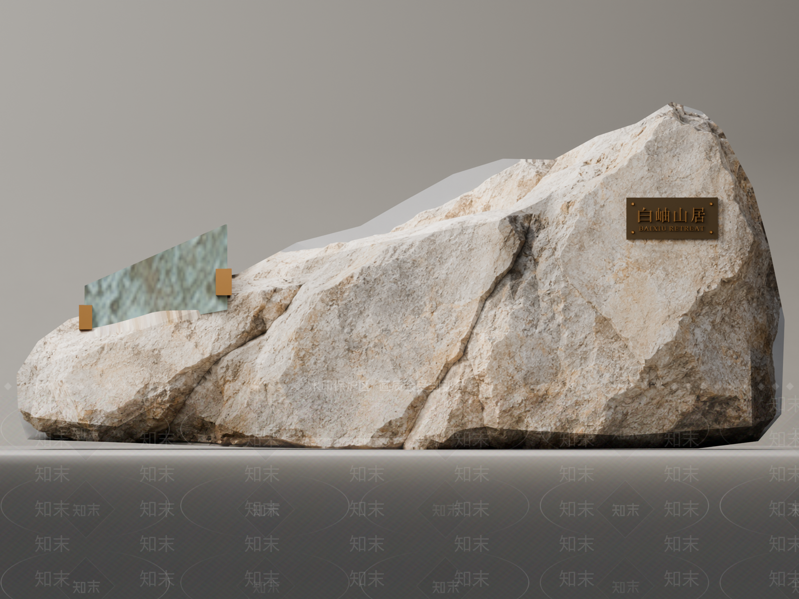 新中式景观景观导视3D模型下载【ID:1234692324】