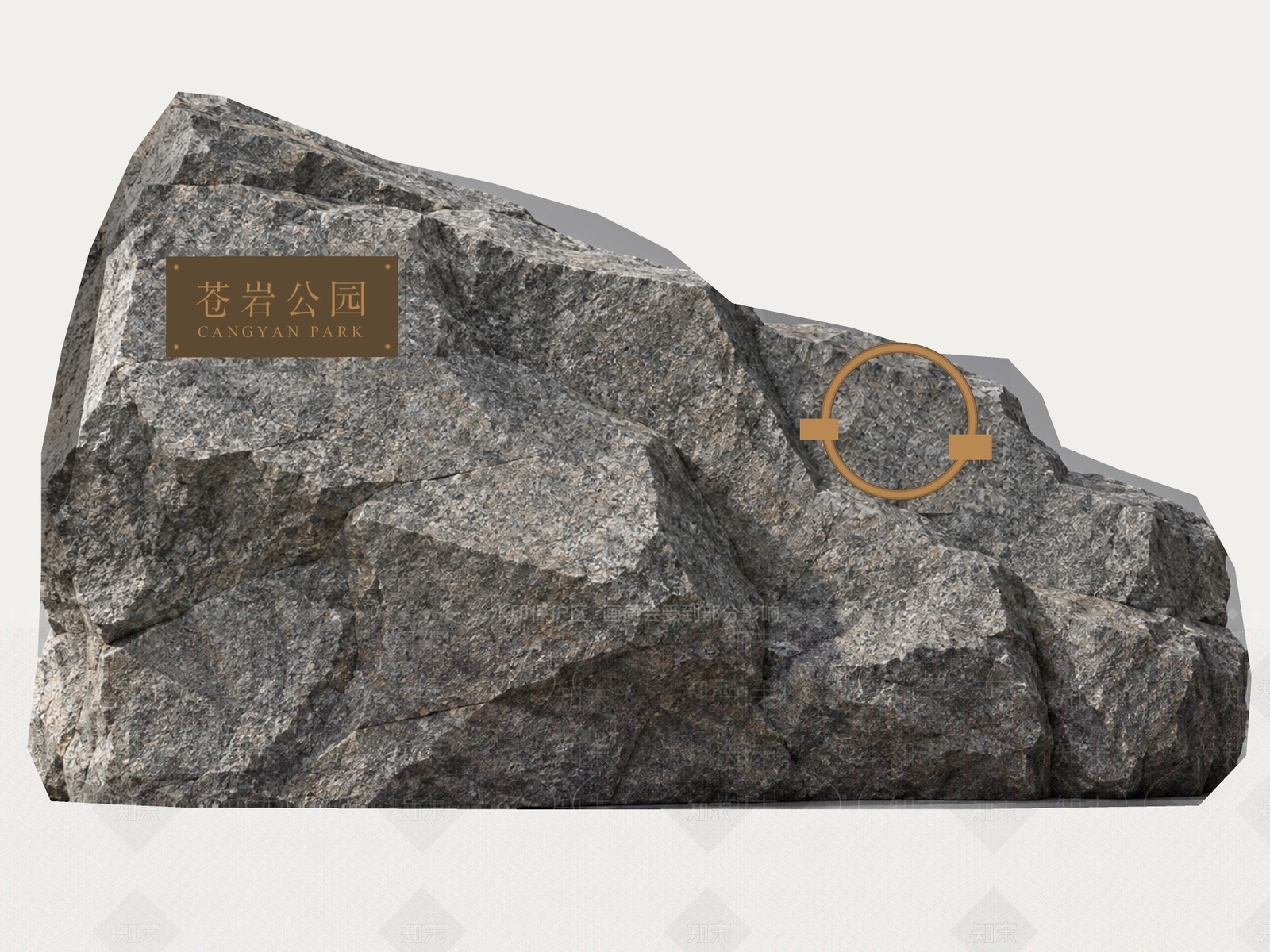 新中式景观景观导视3D模型下载【ID:1234692985】