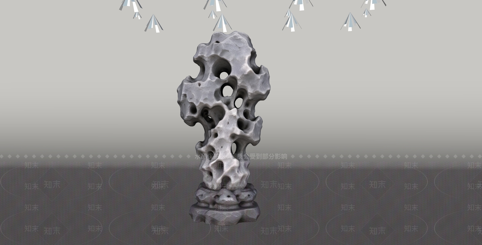 中式雕塑摆件SU模型下载【ID:1234693355】