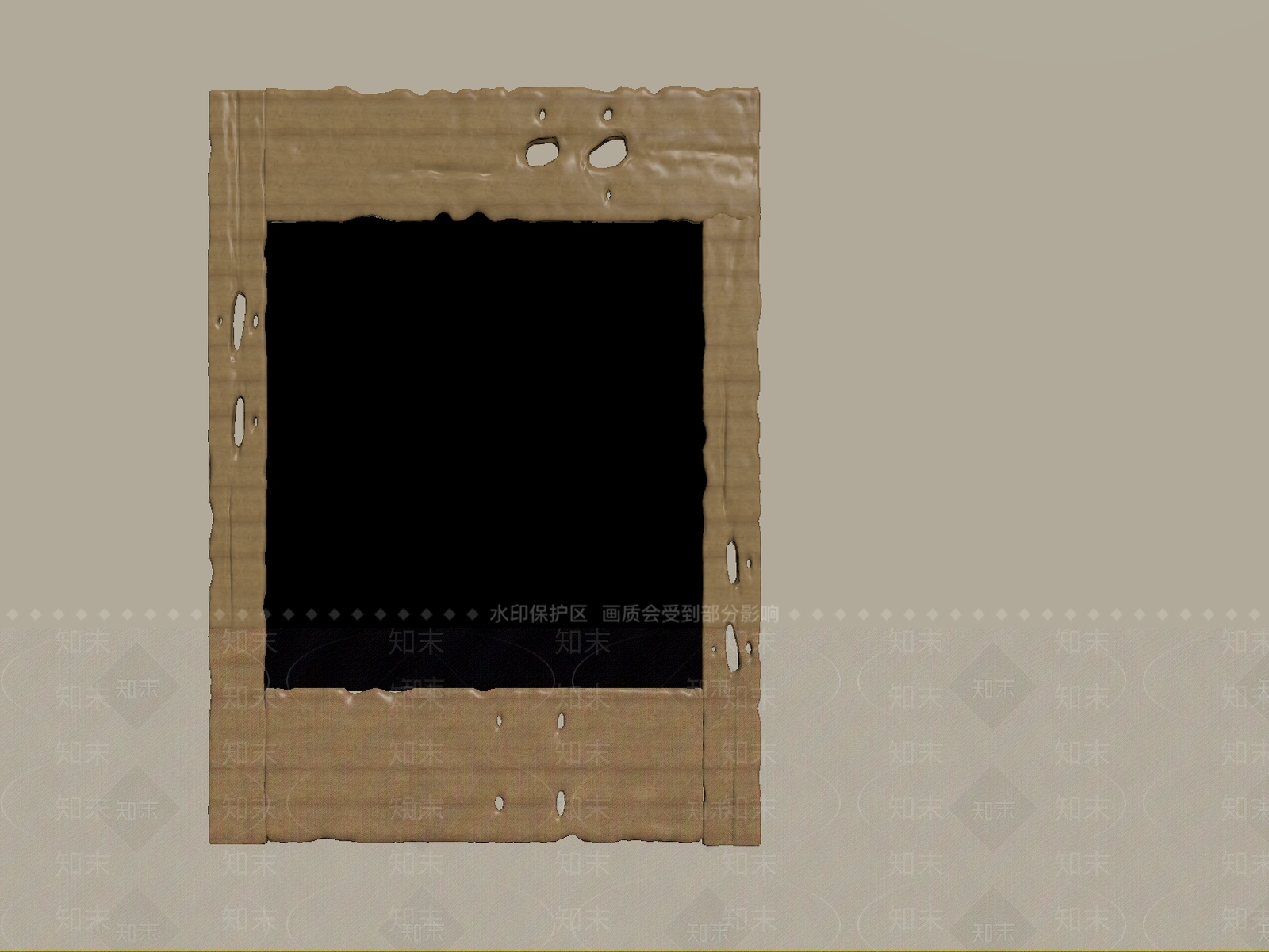 原木风镜子3D模型下载【ID:1234694232】