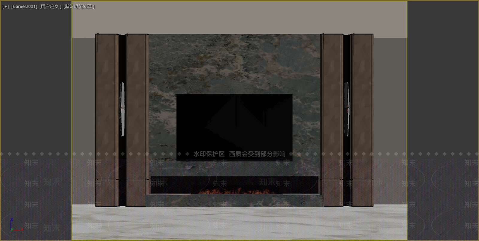 轻奢电视背景墙3D模型下载【ID:1234695015】