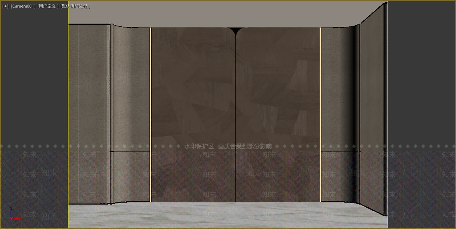 轻奢床头背景墙3D模型下载【ID:1234695379】