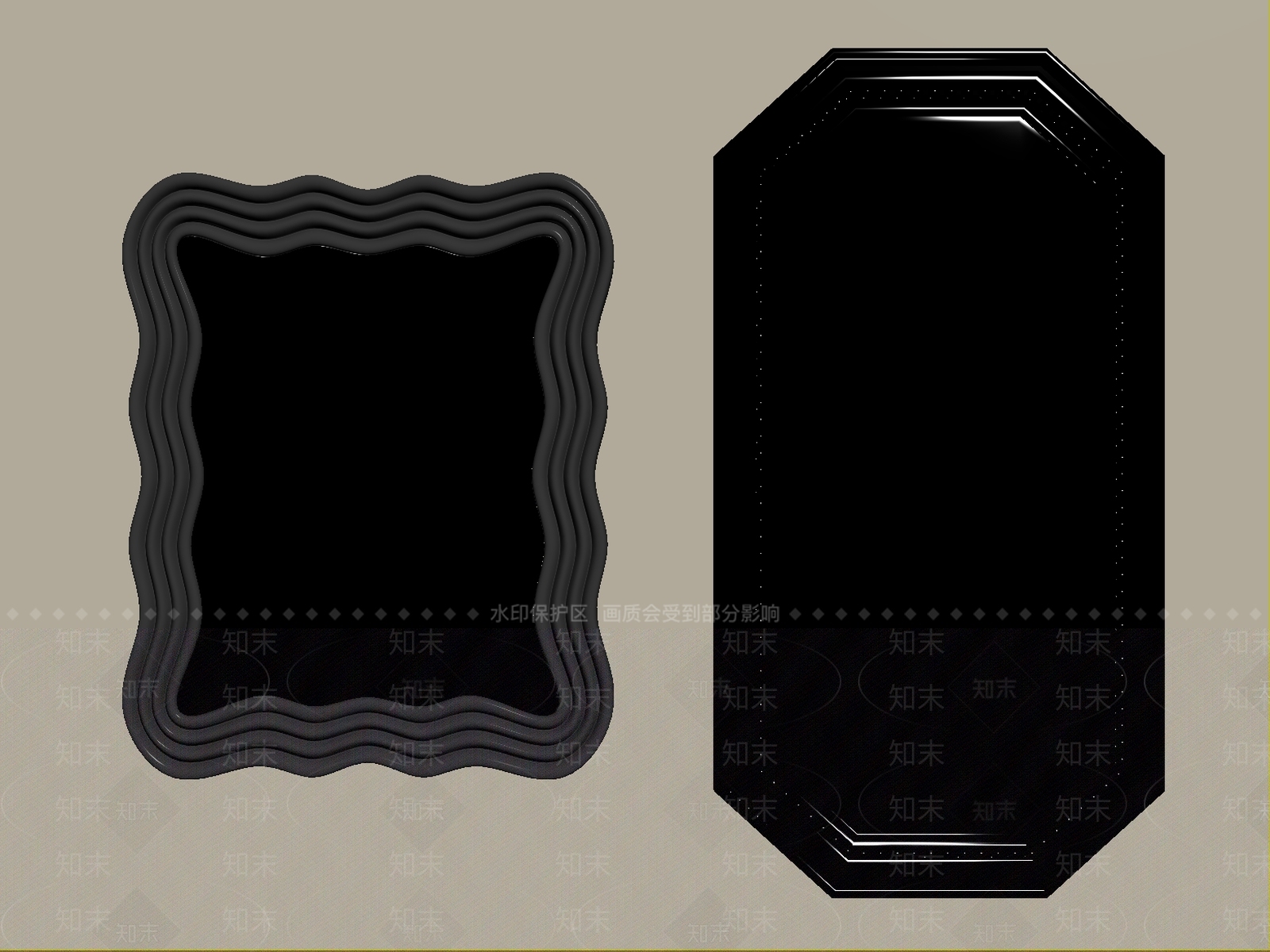 轻奢镜子3D模型下载【ID:1234695732】