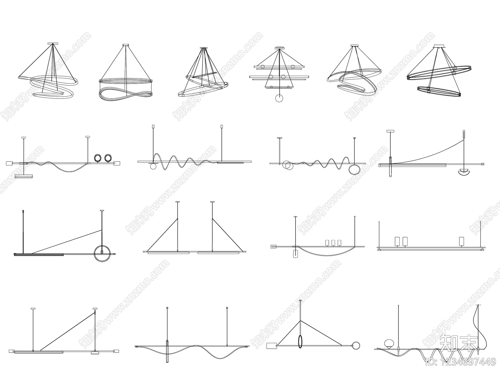 灯具图库CAD图纸