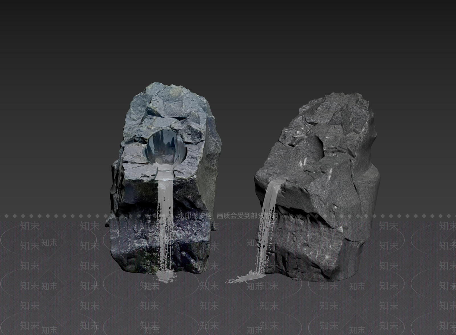 新中式景观石头3D模型下载【ID:1234698620】