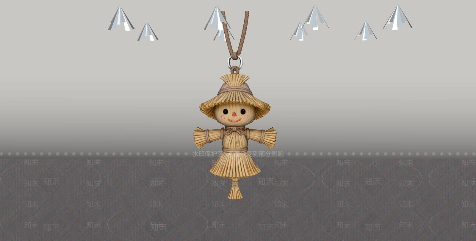 日式挂件SU模型下载【ID:1234699110】