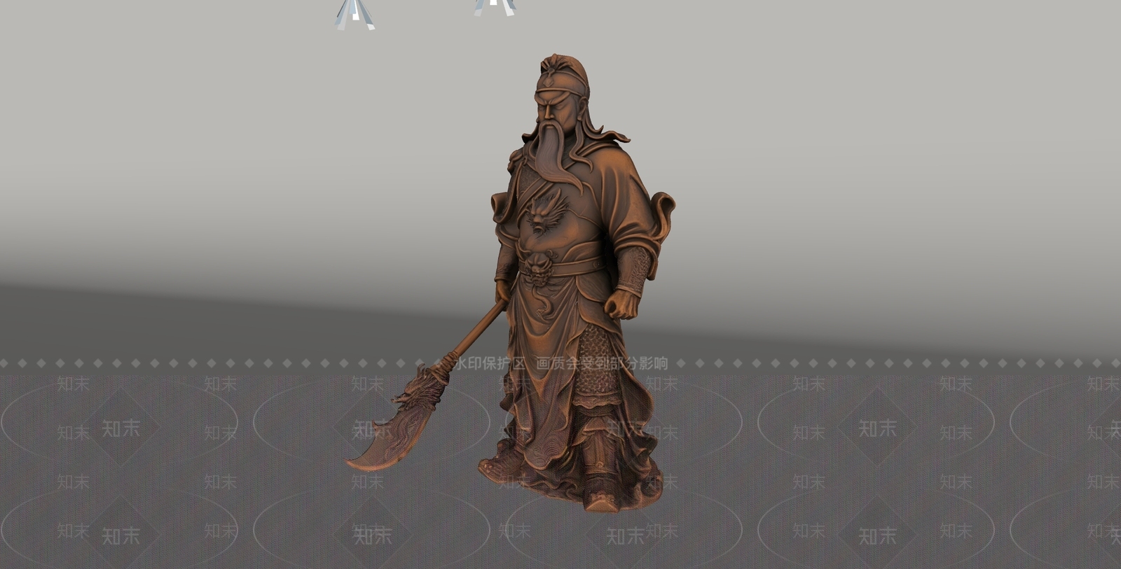 中式雕塑摆件SU模型下载【ID:1234699400】