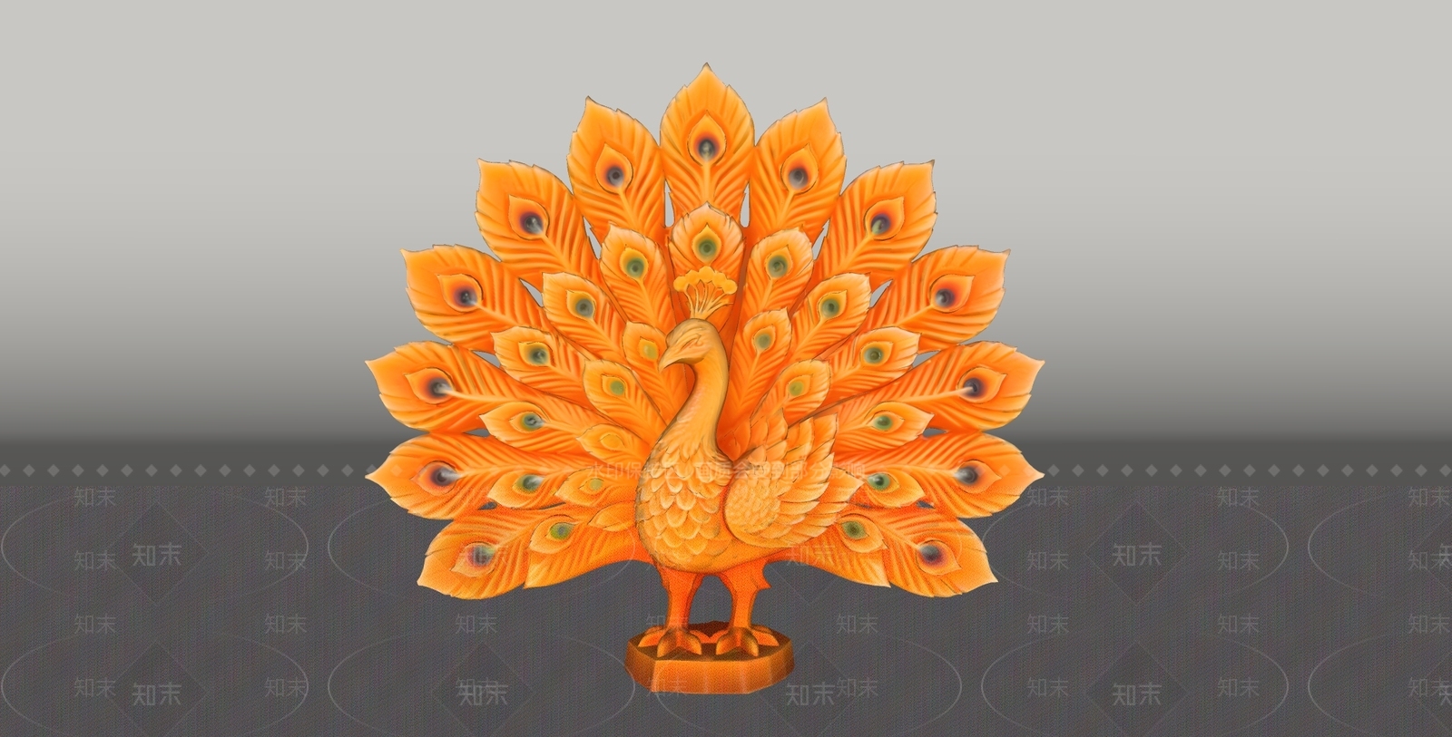 中式雕塑摆件SU模型下载【ID:1234699593】
