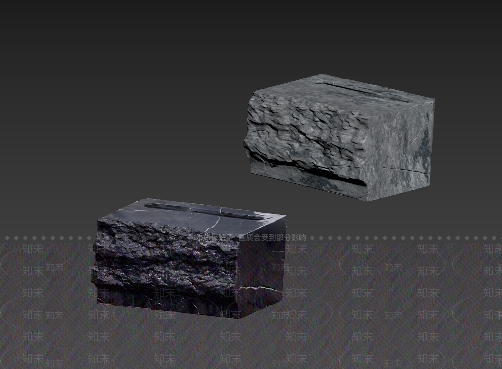 侘寂石头3D模型下载【ID:1234699579】