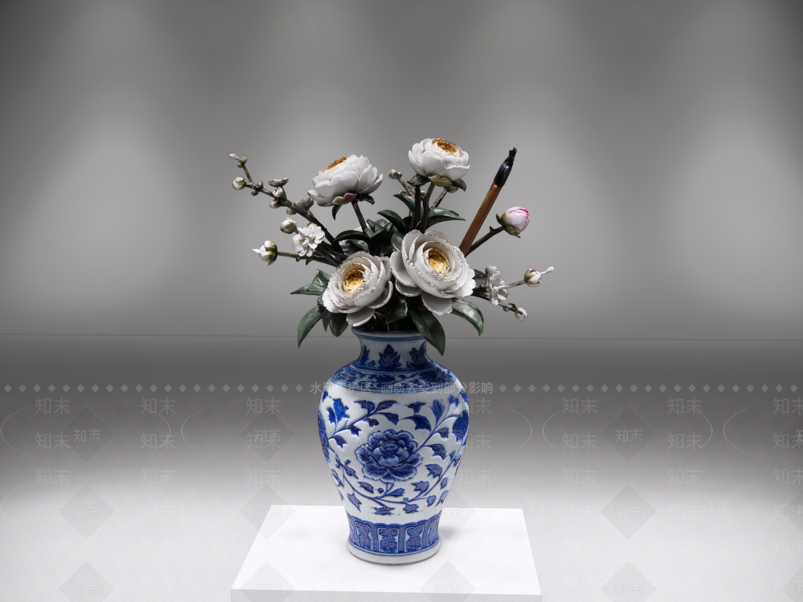 中式花瓶SU模型下载【ID:1234699907】