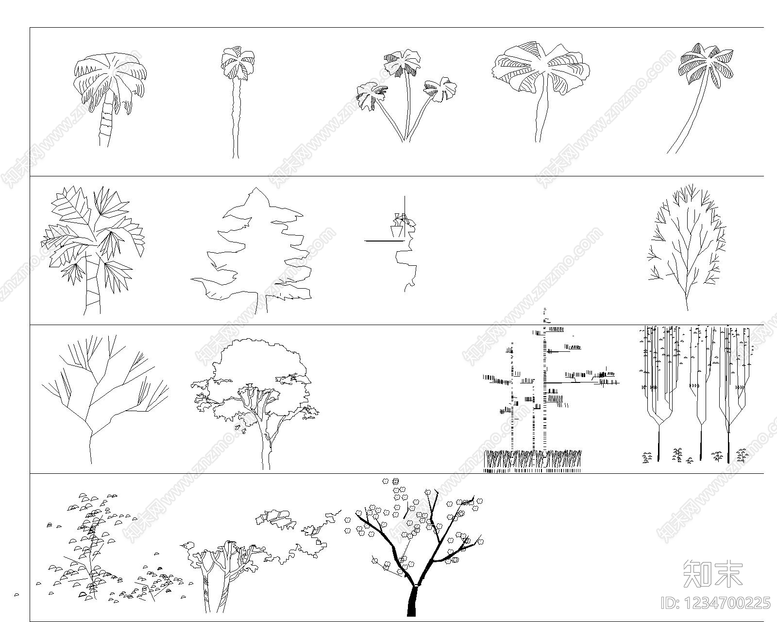 绿植cad施工图下载【ID:1234700225】