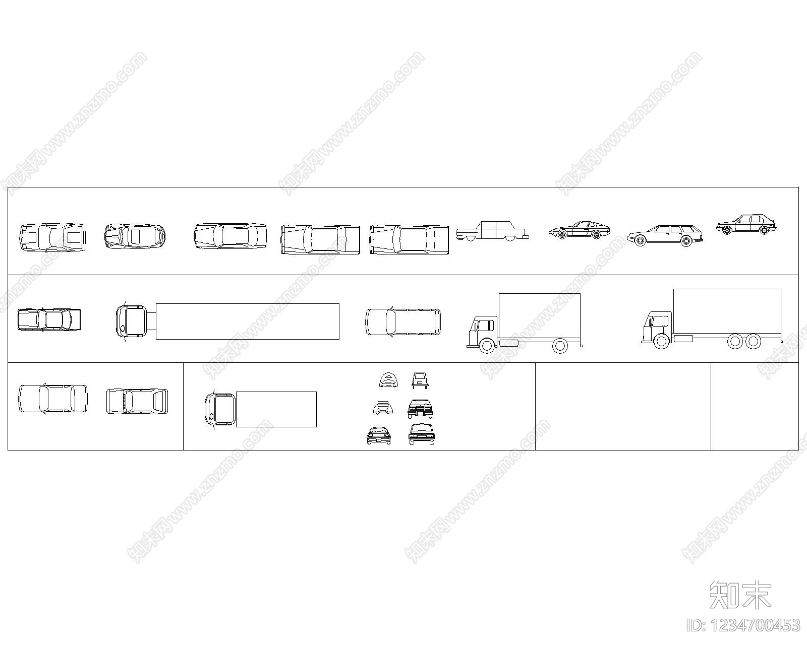 交通工具图库CAD图纸