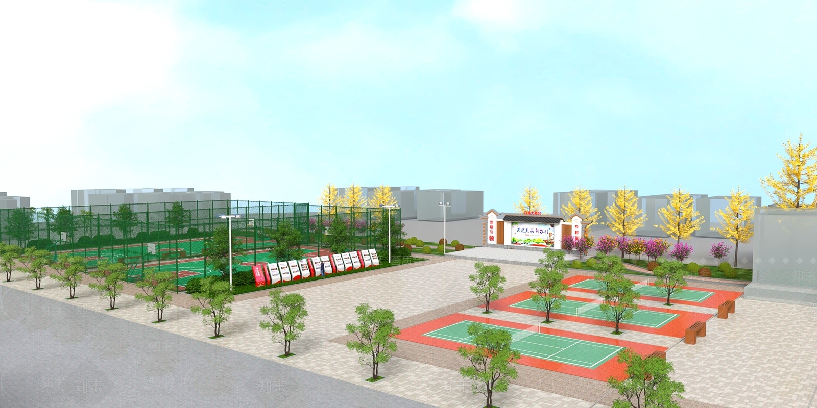 现代主义运动空间3D模型下载【ID:1234705097】