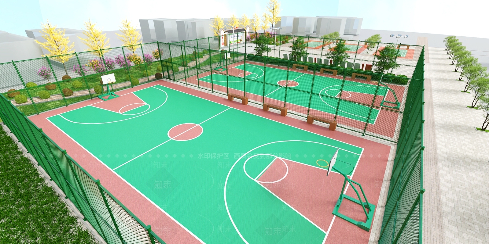 现代主义运动空间3D模型下载【ID:1234705097】