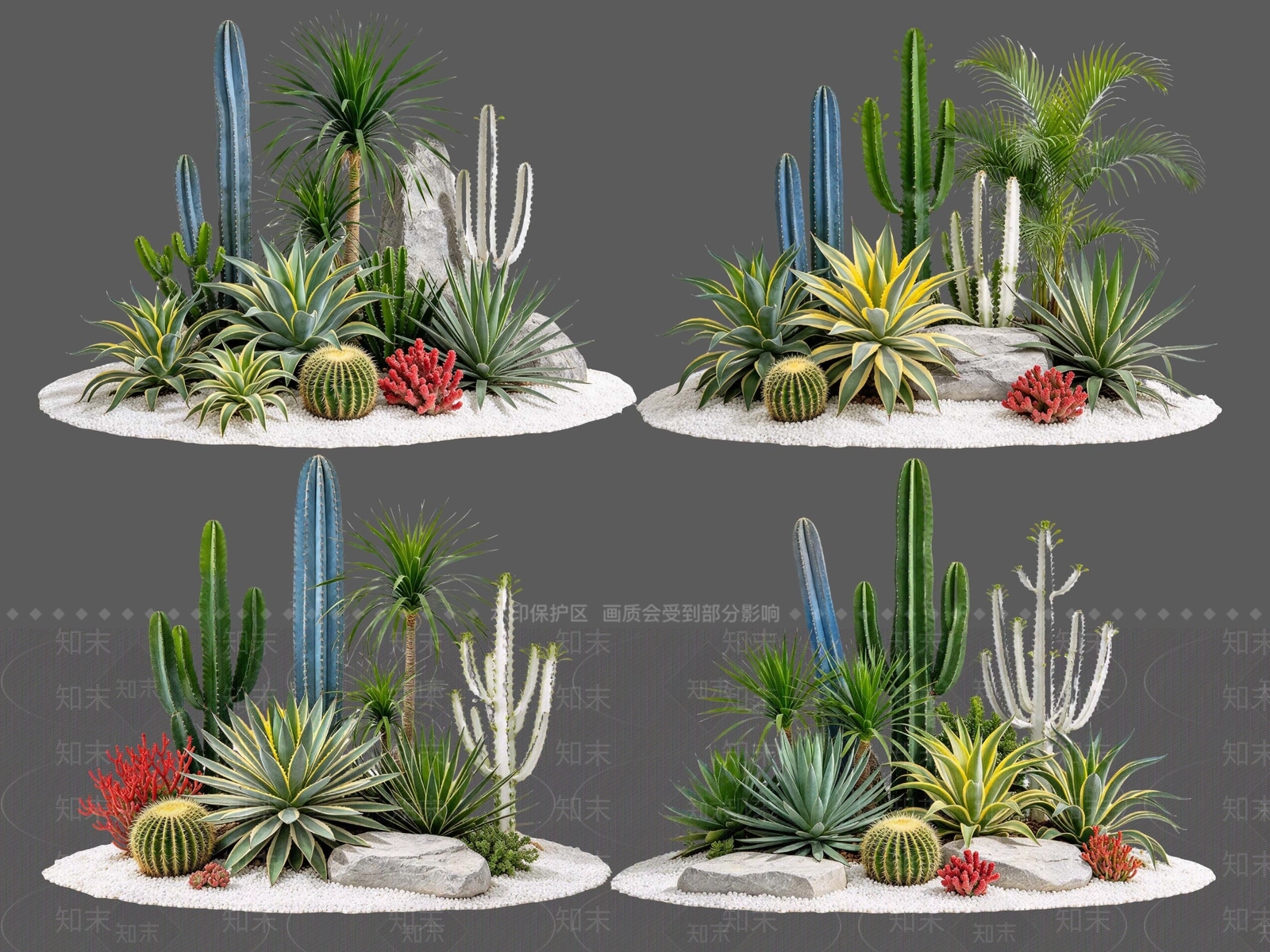 现代主义沙漠植物SU模型下载【ID:1234708012】