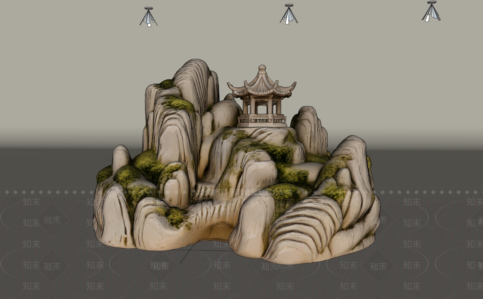 中式雕塑摆件SU模型下载【ID:1234708334】