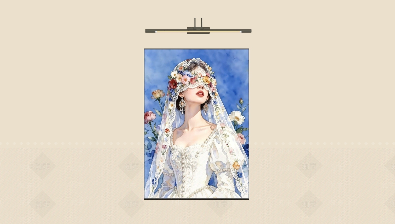 奶油风儿童挂画SU模型下载【ID:1234709477】