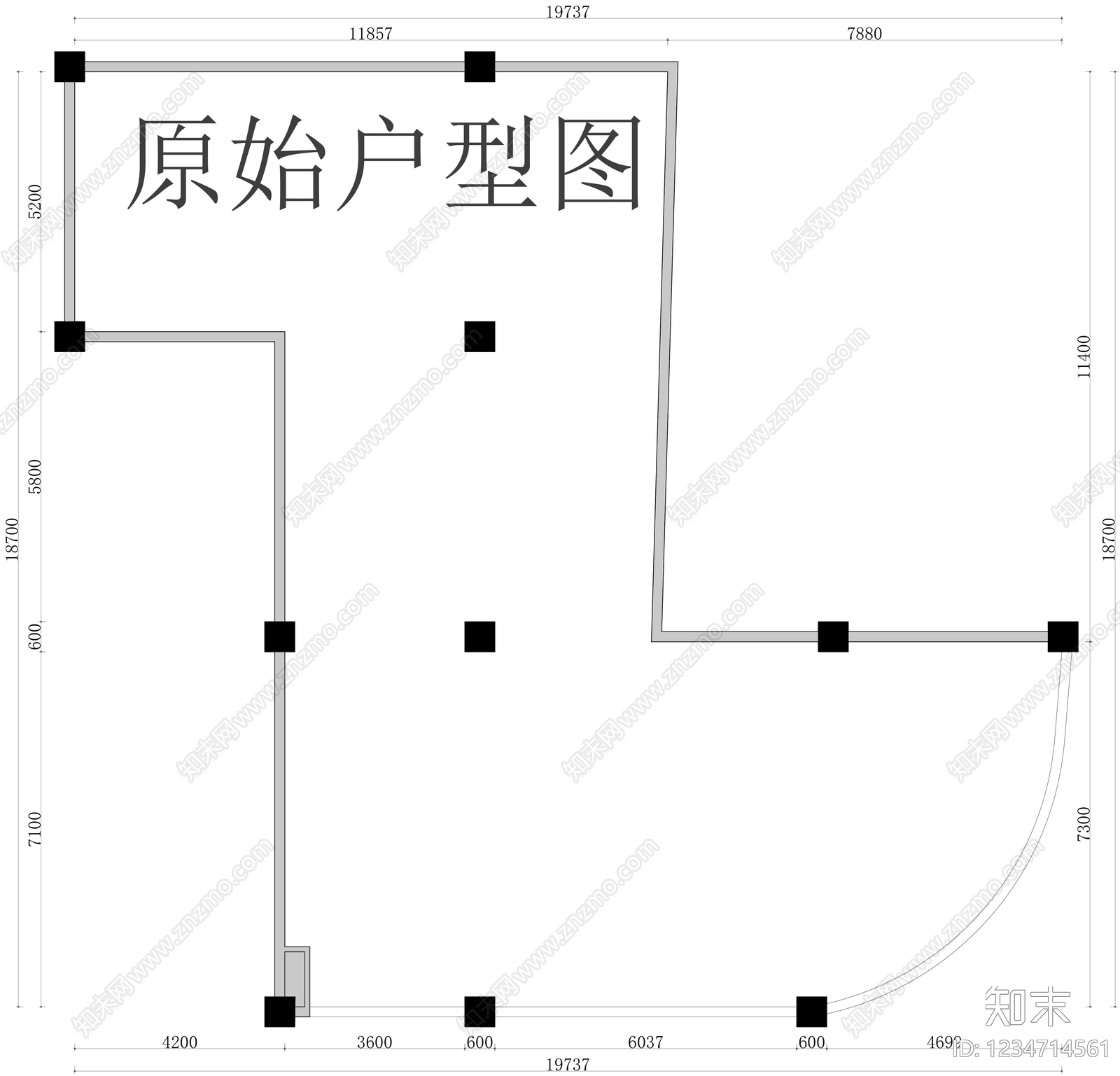 整体办公空间cad施工图下载【ID:1234714561】