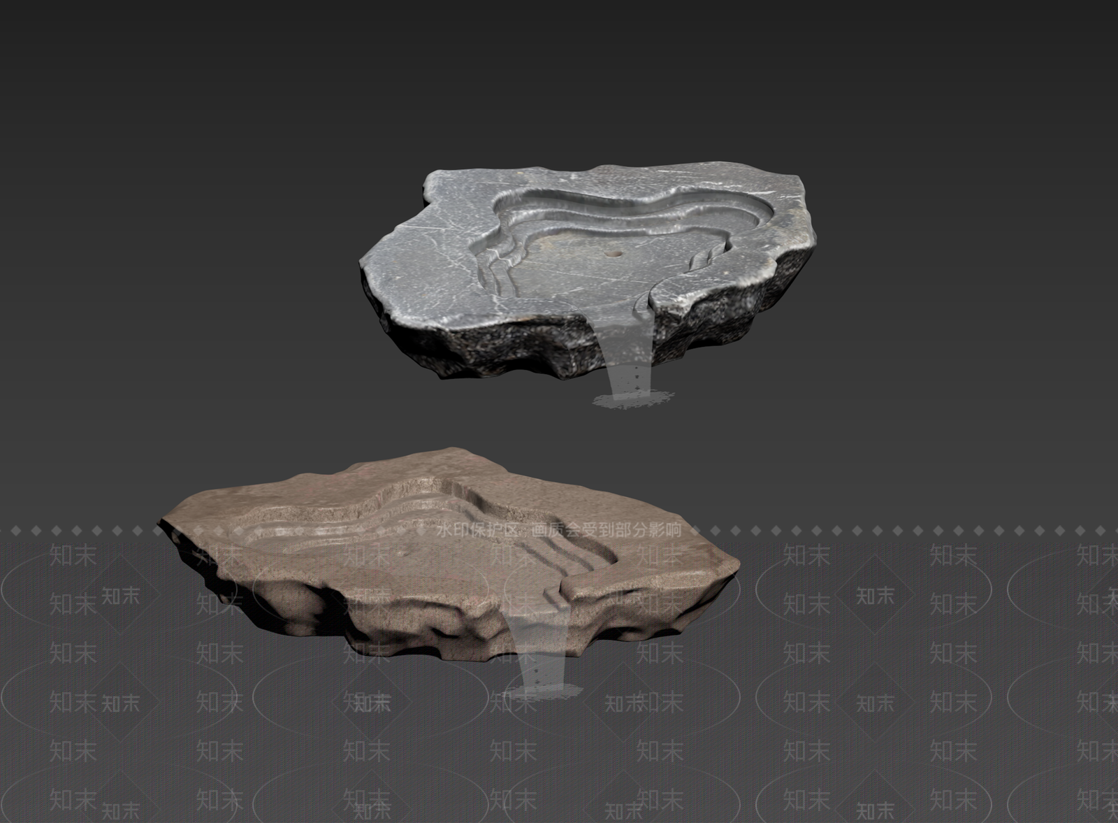 禅意石头3D模型下载【ID:1234717602】
