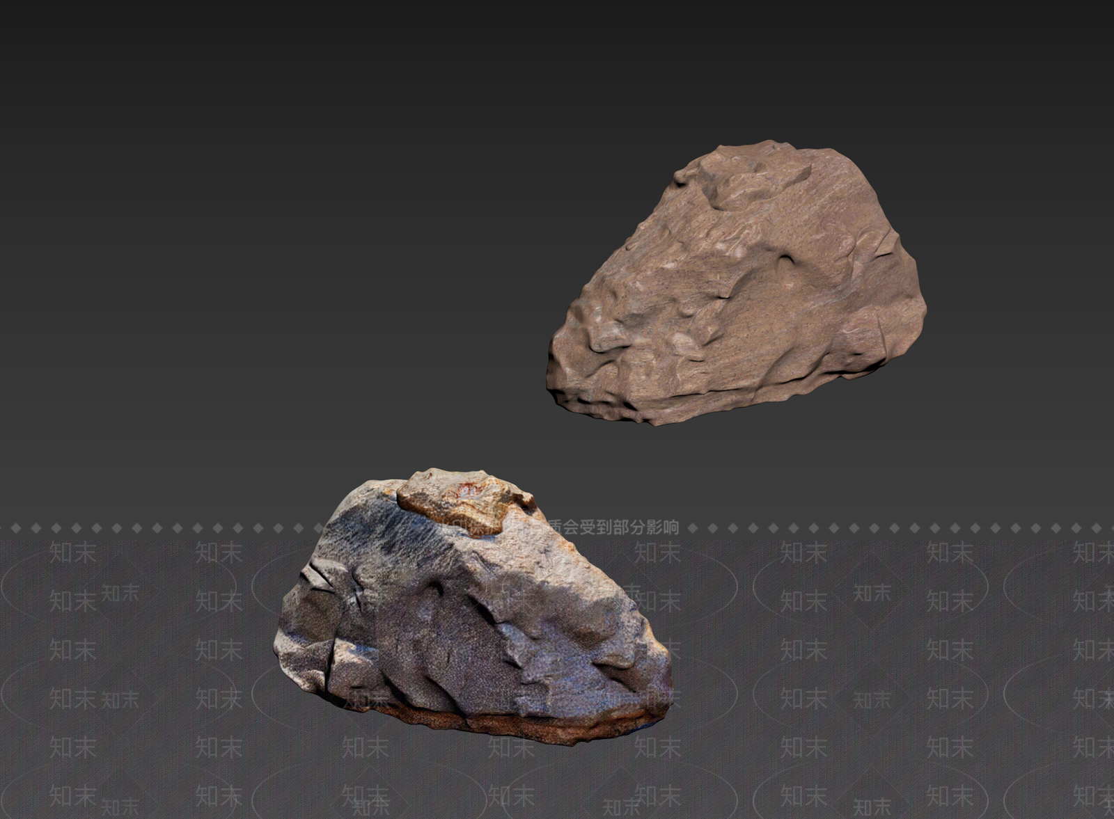 侘寂石头3D模型下载【ID:1234717712】