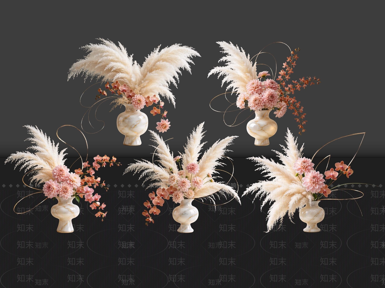 轻奢花境SU模型下载【ID:1234718047】