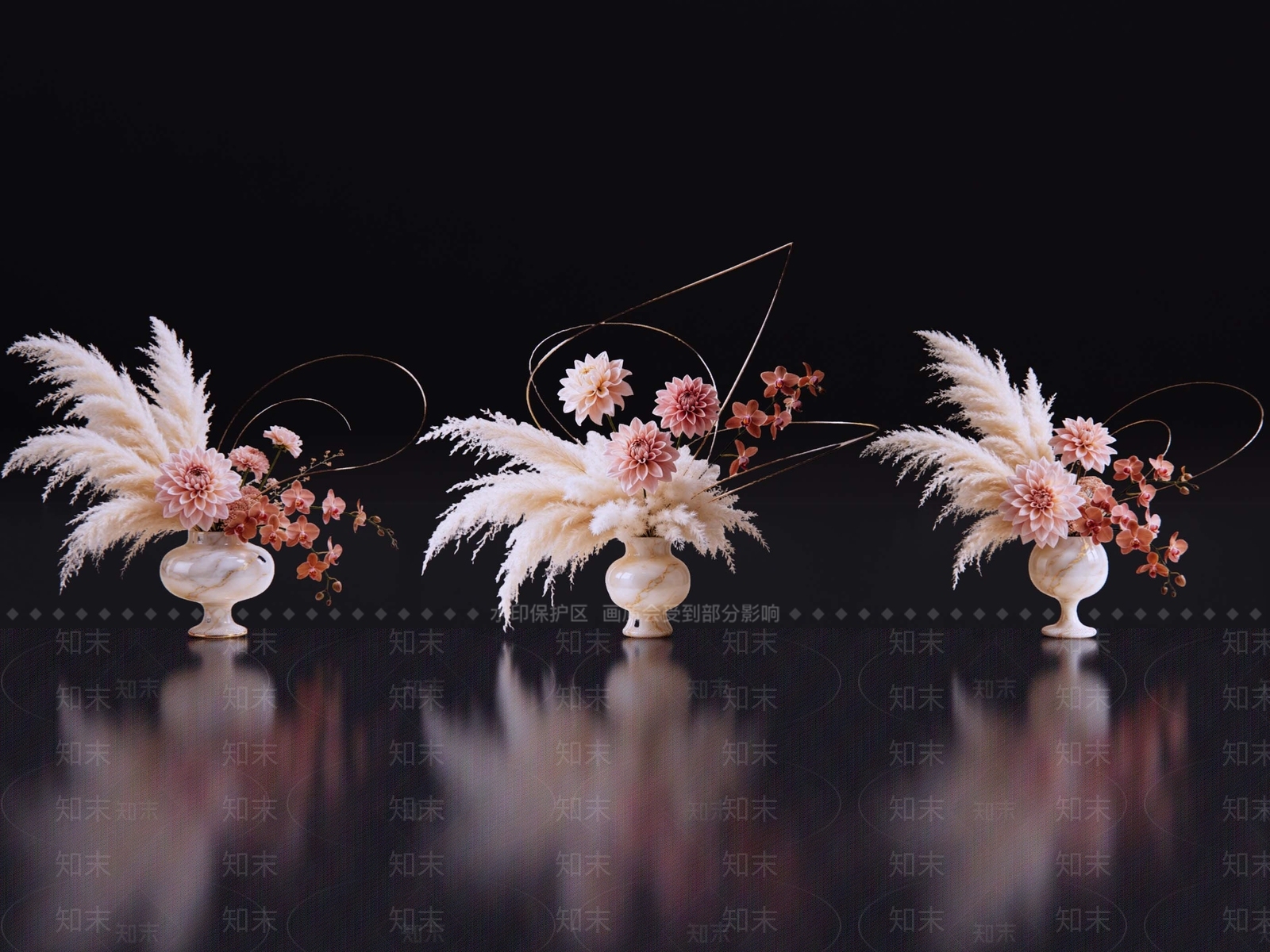 轻奢花境SU模型下载【ID:1234718102】