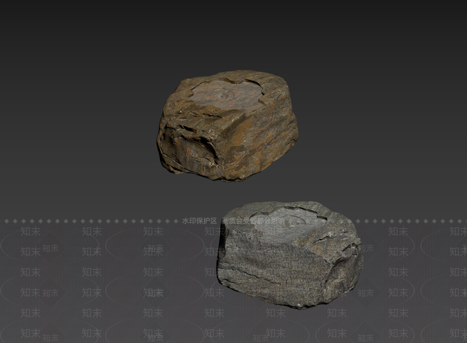 侘寂石材3D模型下载【ID:1234718467】
